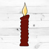 Christmas Wooden Candle, Craft Wood Shape
