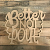 Christmas Word, Better Not Pout, Alphabet Paintable DIY