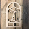 Cathedral Arch Frame Letter Monogram Unfinished DIY Craft