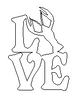 Love with Crawfish Sign Wall Art Wooden DIY Craft MDF