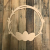 Easter Wreath  Cutout Unfinished Wooden Cutout Craft