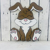 Sitting Bunny DIY, Unfinished Wood Cutout, Paint by Line