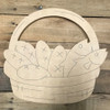 Loaf and Fish Basket, Unfinished Wooden Cutout Craft, Paint by Line