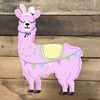 Bunny Llama, Unfinished Wood Shape, Paint by Line