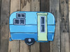 Square Camper, Unfinished Wooden Cutout, Paint by Line