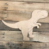 Dinosaur 2, Unfinished Wooden Cutout Craft, Paint by Line