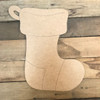 Stocking, Unfinished Wooden Craft, Paint by Line