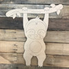 Baby Sloth Hanging Cutout, Unfinished Craft, Paint by Line