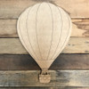 Hot Air Balloon Cutout, Unfinished Craft, Paint by Line