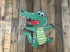 Alligator Cutout, Unfinished Craft, Paint by Line