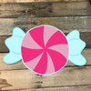 Peppermint Candy Cutout, Unfinished Shape, Paint by Line