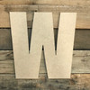 Wooden Letter Block Font Unfinished DIY Wall Decor-W