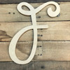 Unfinished Custom Cursive Letters-F