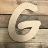 Wooden Letters Unfinished MDF Comic Font-G