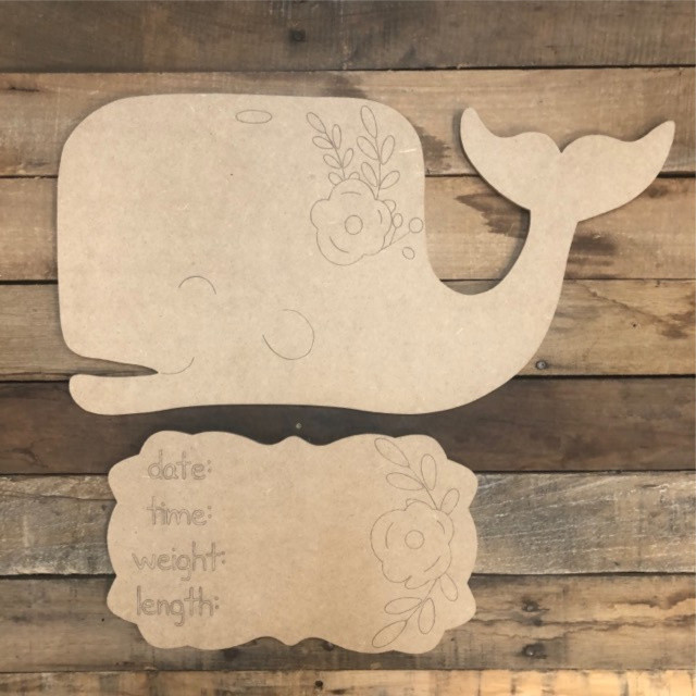 baby announcement door hanger