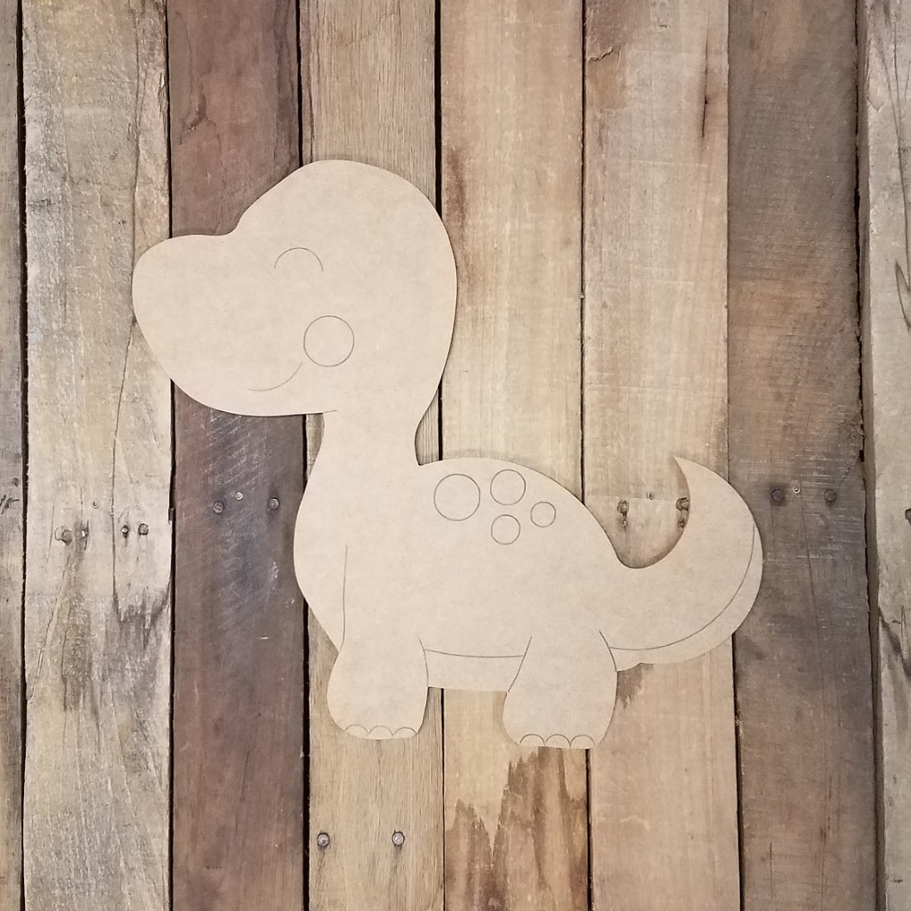 wooden dinosaur to paint
