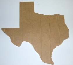 Texas Beaded Board Unfinished State, Wooden Shape ...