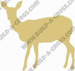Deer Doe Unfinished Cutout Wooden Shape Paintable Mdf Diy Craft
