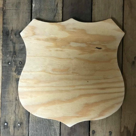 Wooden Pine Cutout Badge Unfinished Wood Shape Diy Build A