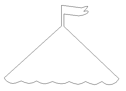 Circus Tent Unfinished Wooden Decor Wood Cutout Mdf Build A