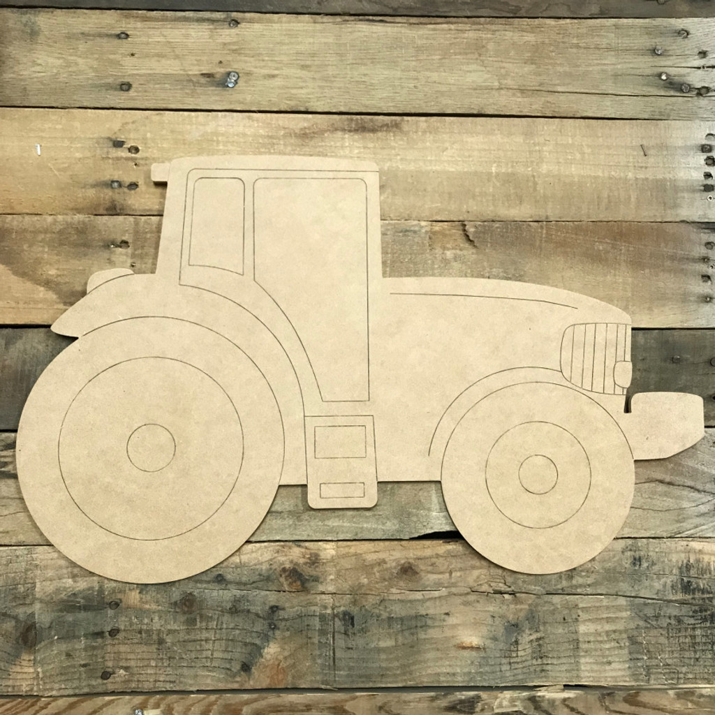 wooden tractor