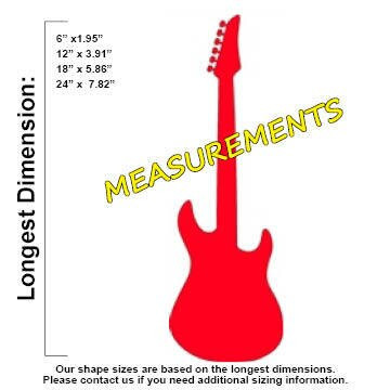 Electric Guitar Unfinished Cutout, Wooden Shape Build A Cross