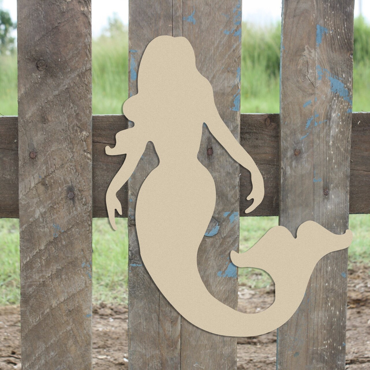 Mermaid Cut Out, Wooden MDF Cutout, Mermaid Shape