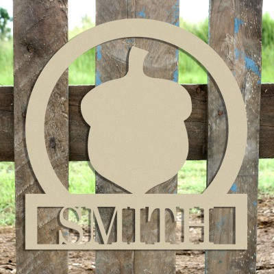 Buy Wooden Christmas Tree Sign Online, Unfinished Framed Monogram