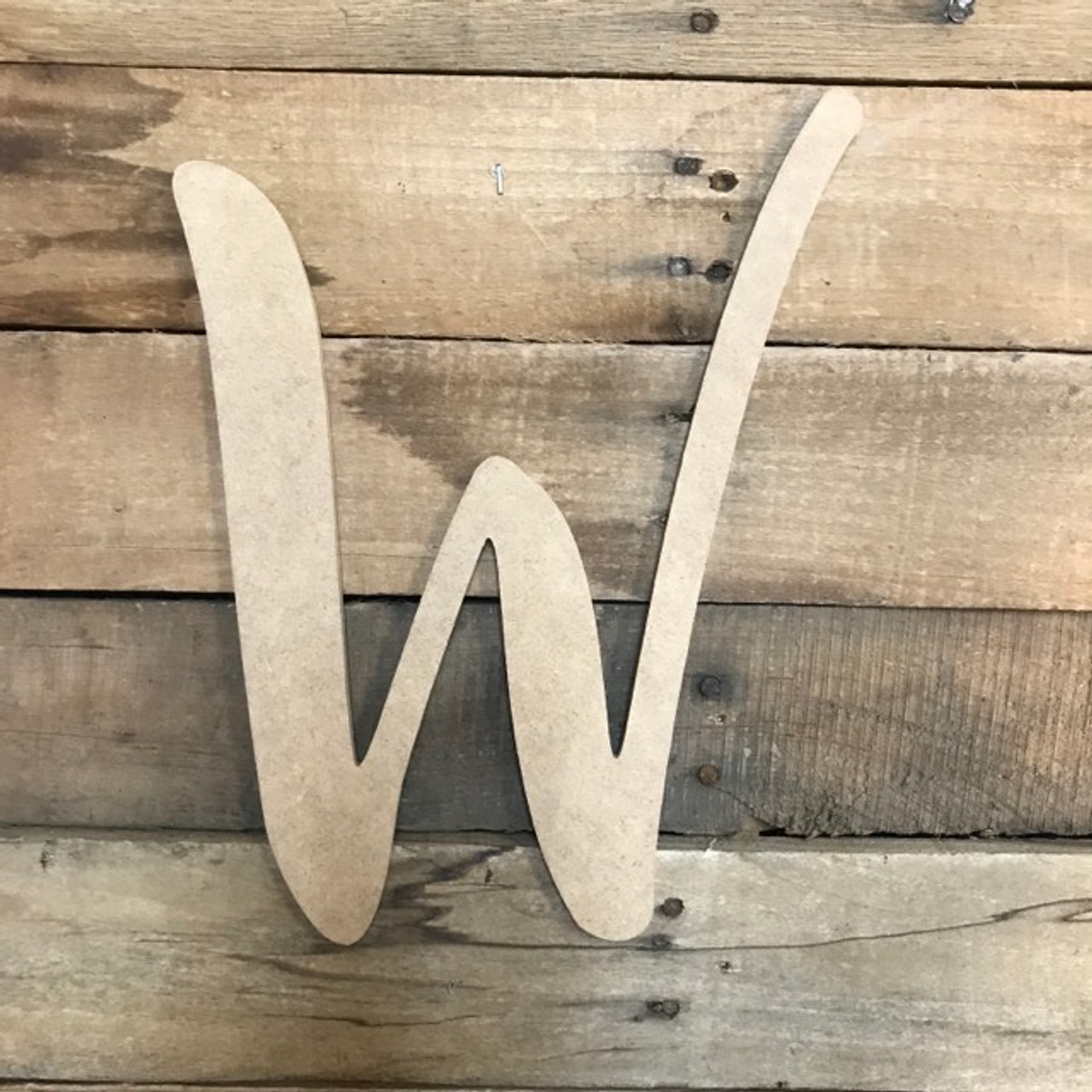 Custom wood wall letters - Little Crown Interiors