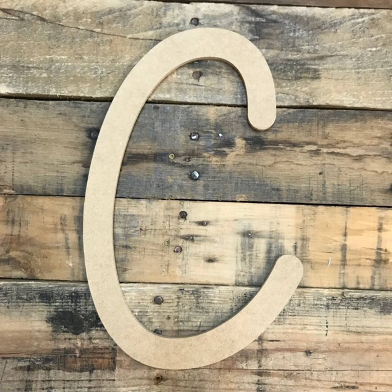 Cursive Wooden Letters N for Wall Decor 14 Inch Large Wooden Letters  Unfinish