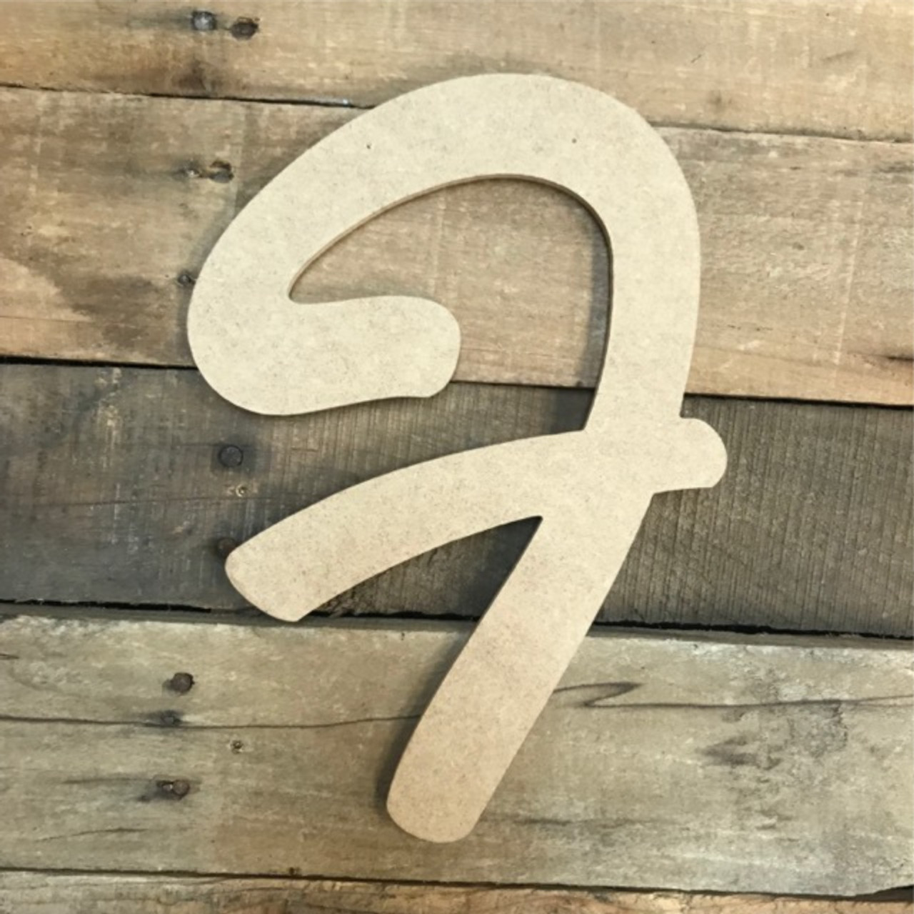 JoePaul's Crafts Curly Wooden Letters - 6 - F - Premium Unfinished Wood  Letters for Wall Decor (6 inch, Letter F)