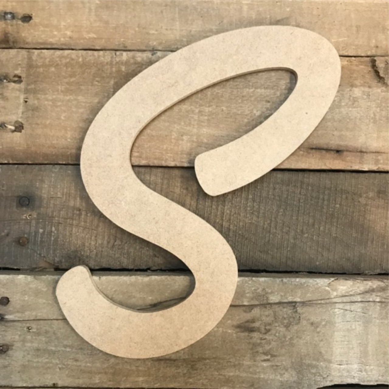 JoePaul's Crafts Curly Wooden Letters - 6 - F - Premium Unfinished Wood  Letters for Wall Decor (6 inch, Letter F)