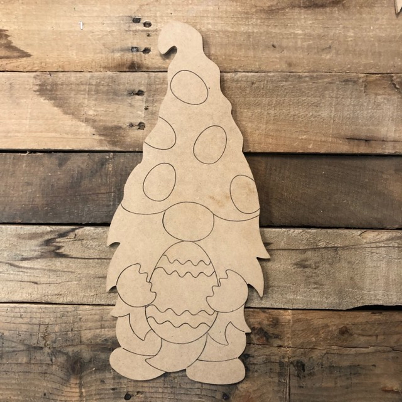 Buy Gnome from Seasonal Set Cutout, Unfinished Wood Shape, Paint by Line