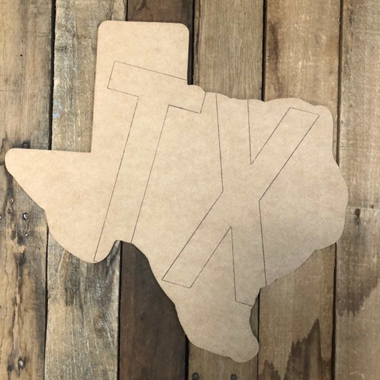 Texas Longhorns Horns Wood Cutout Raw Shapes Sign