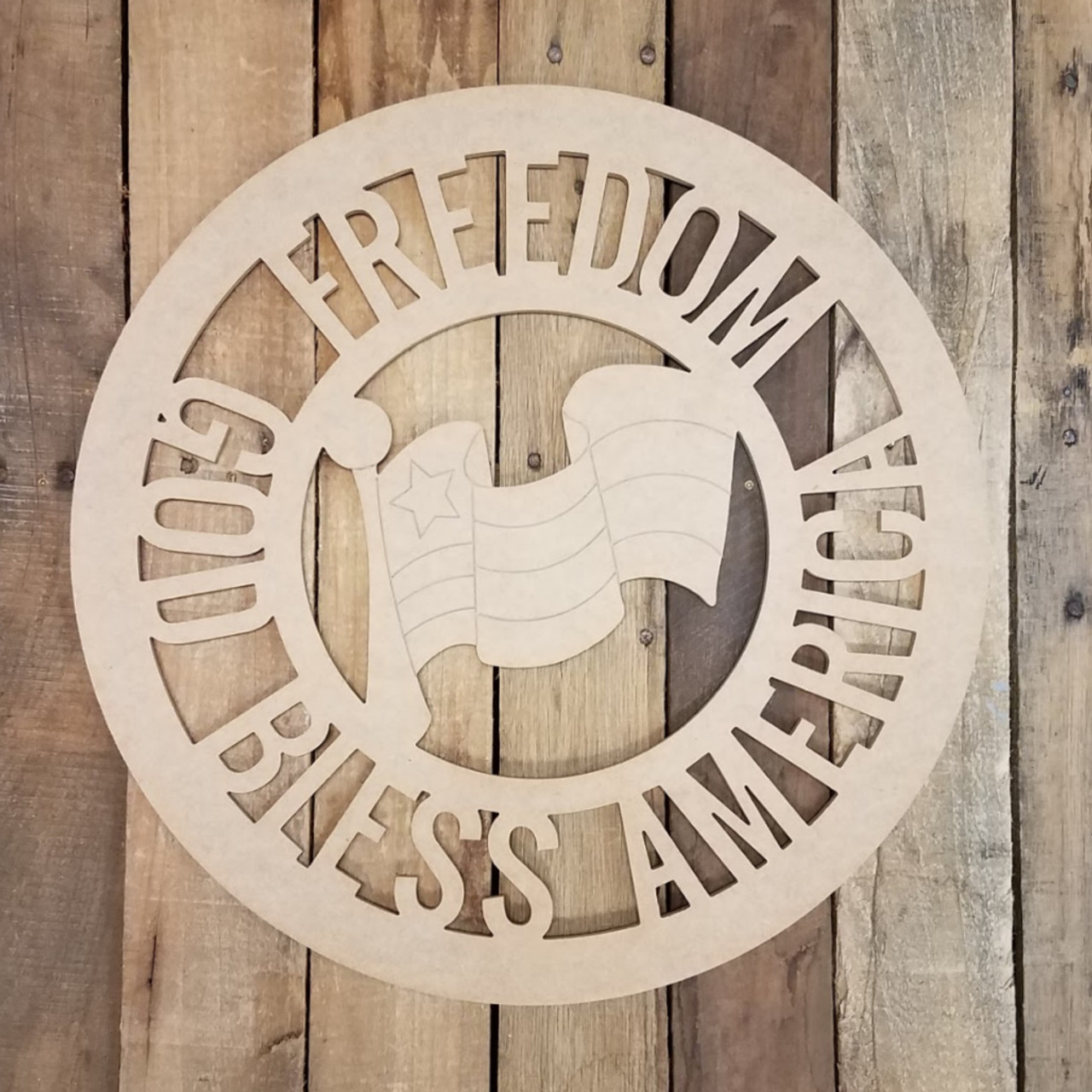 Freedom Isnt Free Stencil for Wood American Flags, Metal Router