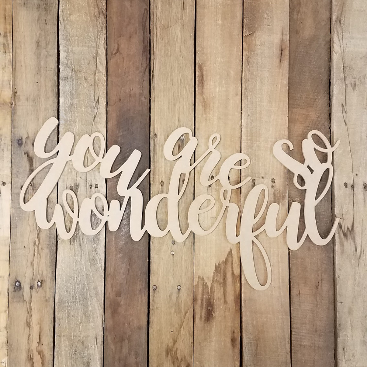 Buy You Are So Wonderful Unfinished Connected Word King Basil Font