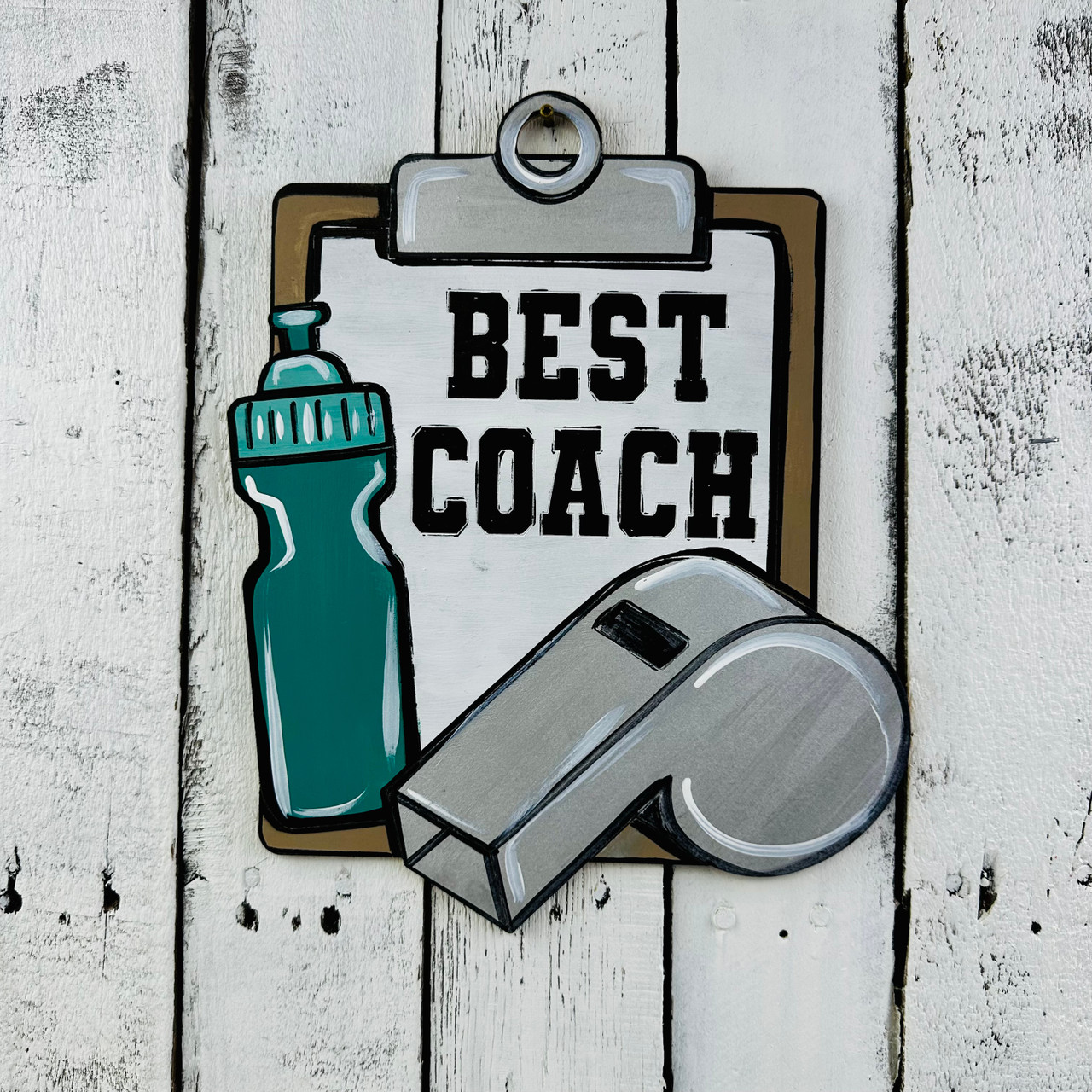 Best Coach Clipboard Cutout, Unfinished, Paint by Line