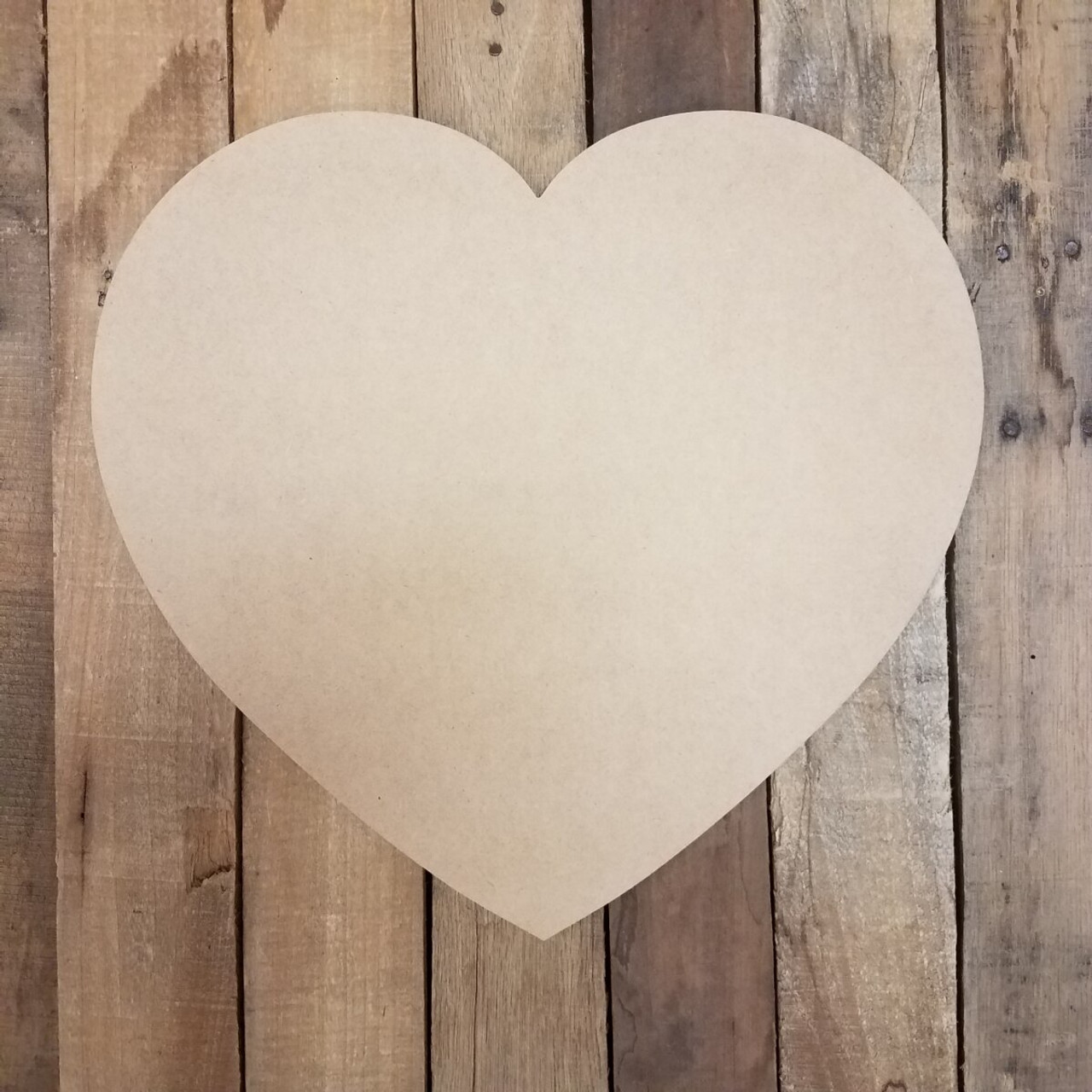 Shop Online Big Valentine Heart Unfinished Wooden Cutout