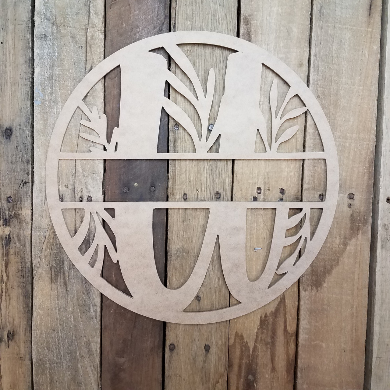 Floral Painted Wooden Monogram - 100 Directions