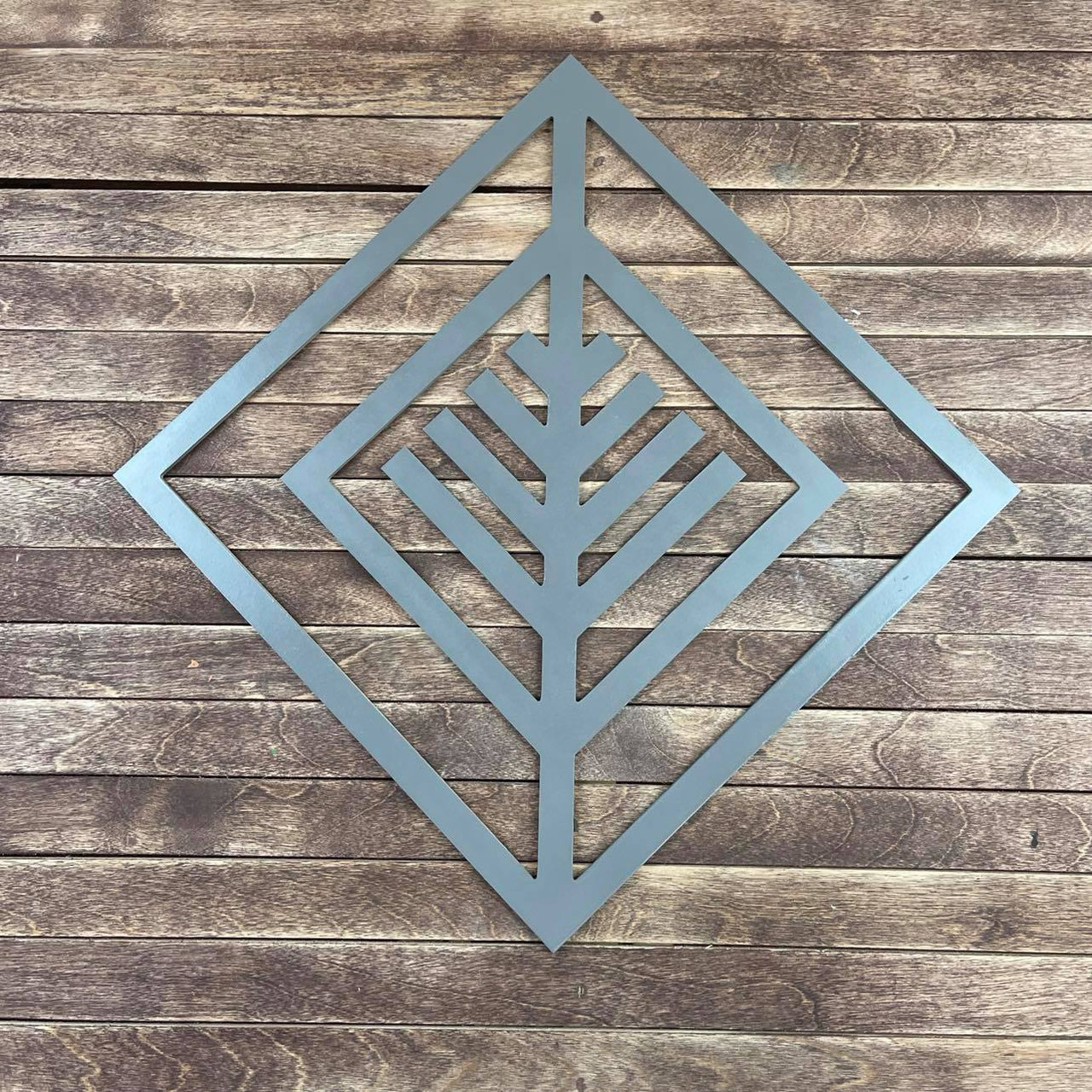 How to Stencil Reclaimed Wood Bohemian Wall Art