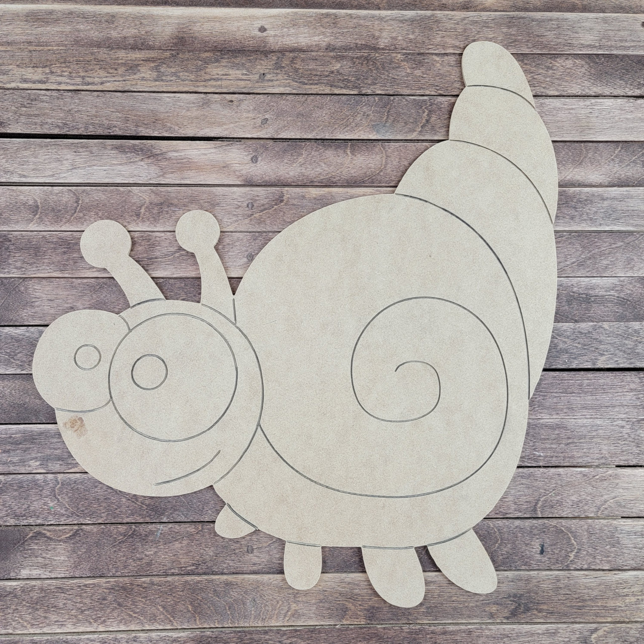 Top Online Unfinished Craft Snail Shape Wooden Cutouts