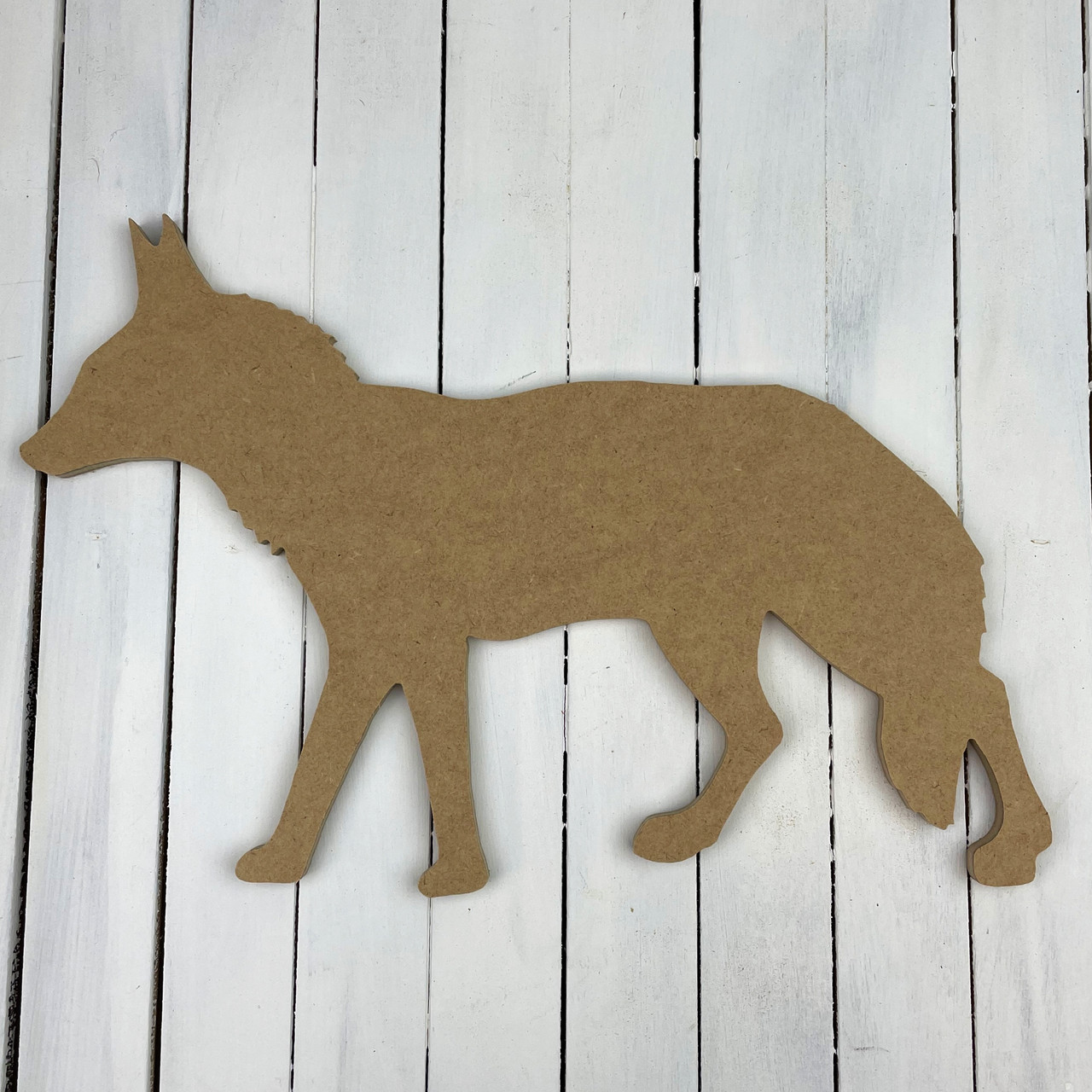 gans Stationair veelbelovend Unfinished Wooden Coyote Shape - Animal - Craft |high quality cabinet