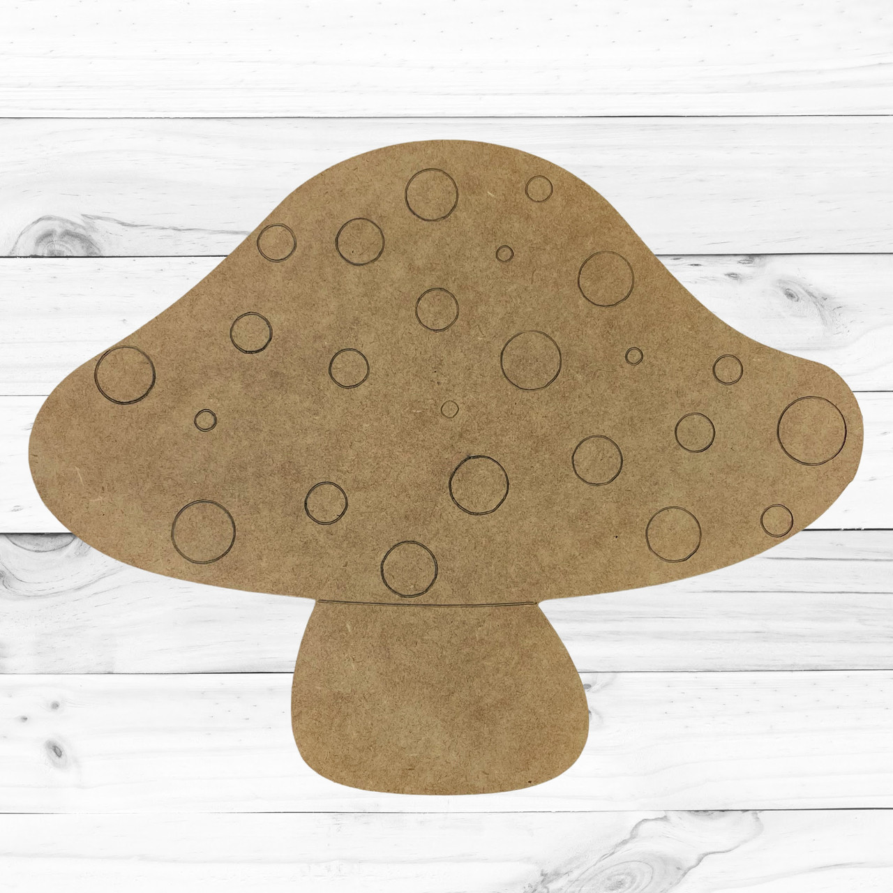Mushroom Shape, Unfinished Craft Shape