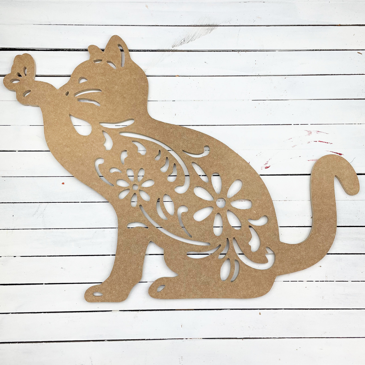 Best Online Unfinished Craft Shape Cat Silhouette Cutout