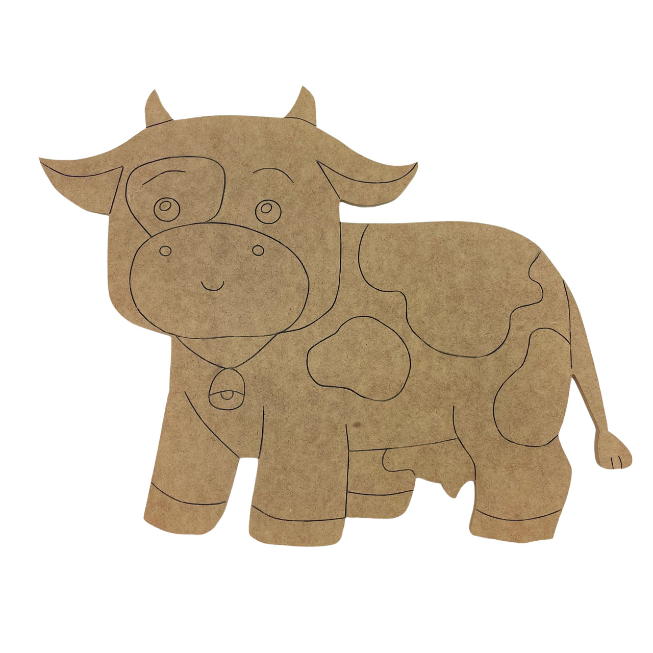 DIY Barn Animal Wood Cutout Paint Kit, Cow Sign Paint Kit