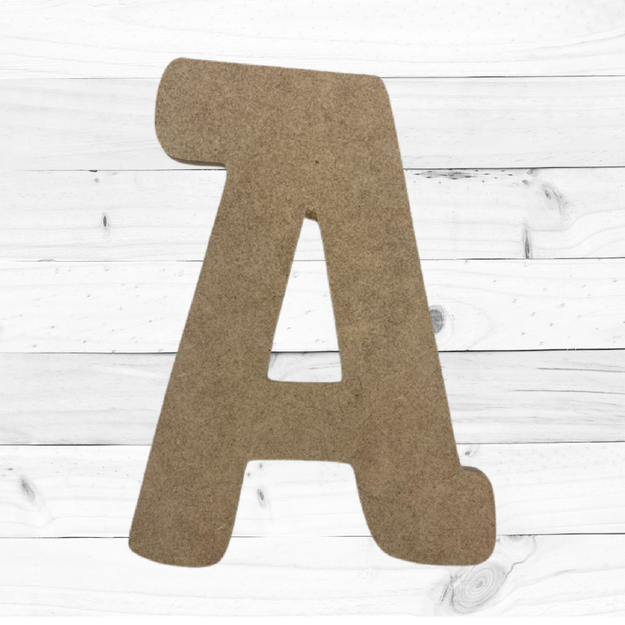 Wooden Letter, unfinished Plywood, 3-in, 1-pc, Letter B