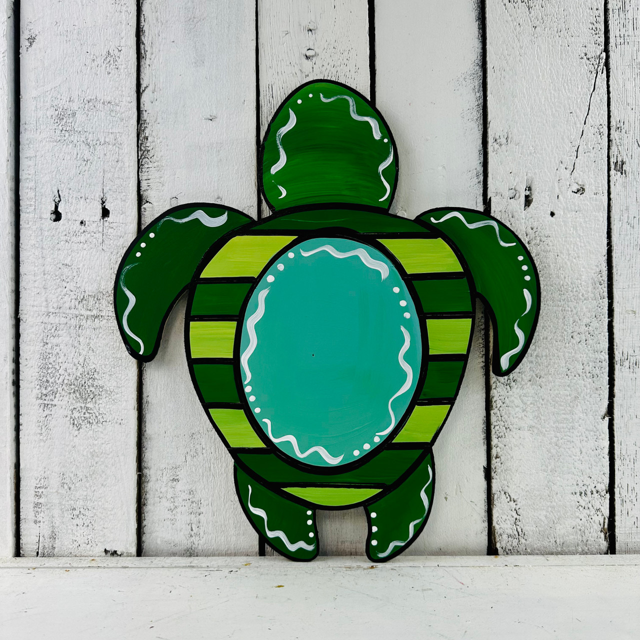 Sea Turtle with Blank Back, Pool Side Craft Shape, Paint By Line MDF Wooden  Craft, Unfinished Craft, DIY Craft Art