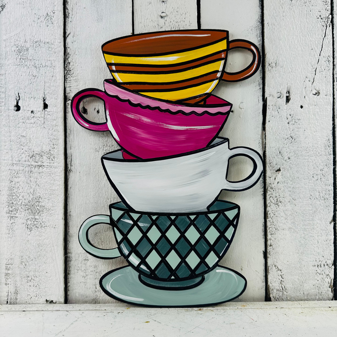 Artisan Coffee Mugs Acrylic Painting LIVE Tutorial 