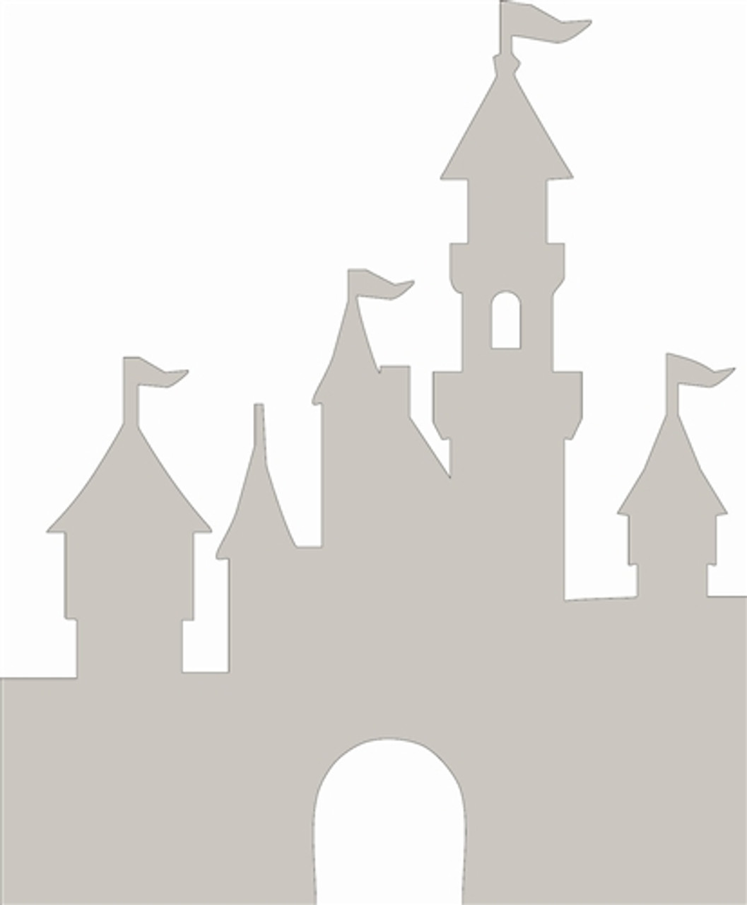 princess castle clipart black and white