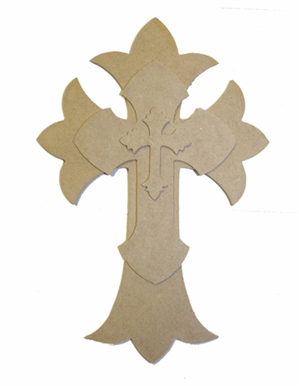 Wooden Base for Cross Engraved Two Coloured